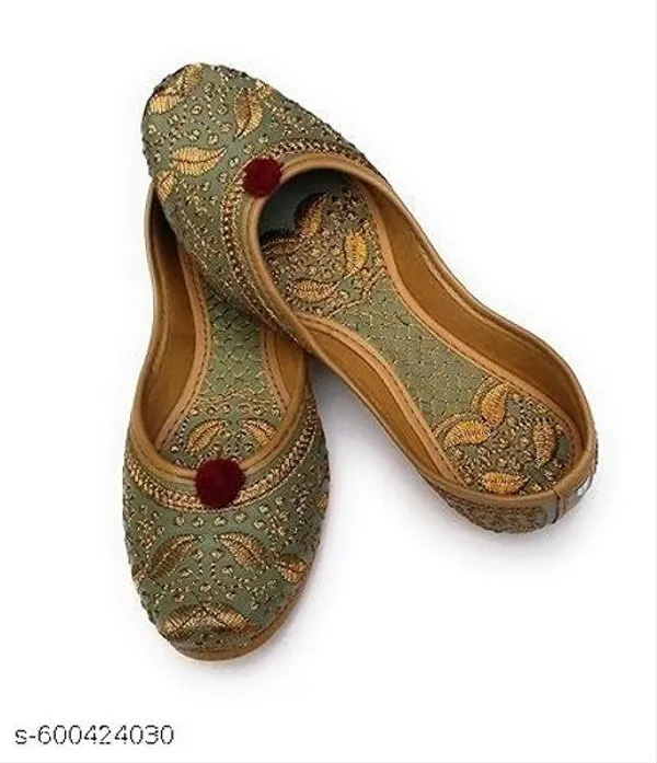 Beige_Synthetic_Leather_Jutti_For_Women