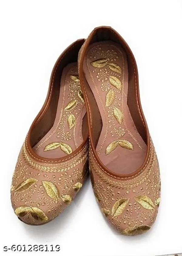 Peach_Synthetic_Leather_Jutti_For_Women