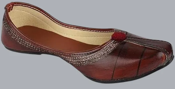 Brown_Synthetic_Leather_Jutti_For_Women