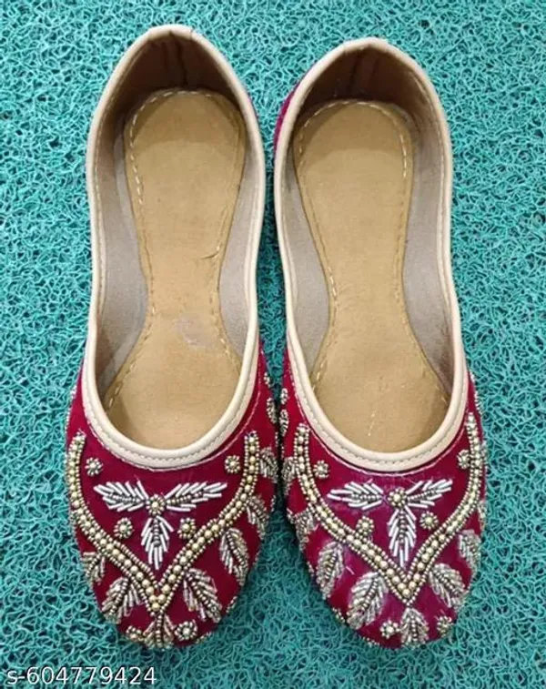Pink_Synthetic_Leather_Jutti_For_Women