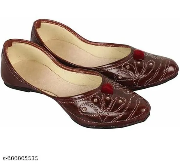 Brown_Synthetic_Leather_Jutti_For_Women