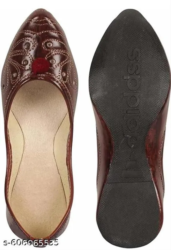 Brown_Synthetic_Leather_Jutti_For_Women