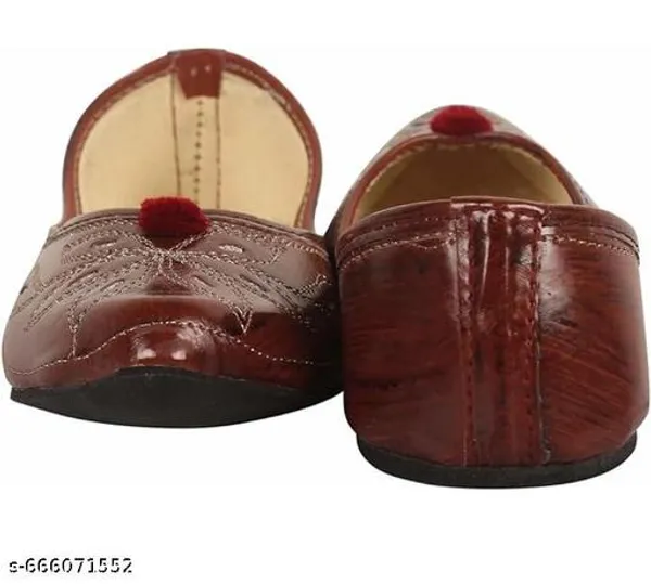Brown_Synthetic_Leather_Jutti_For_Women