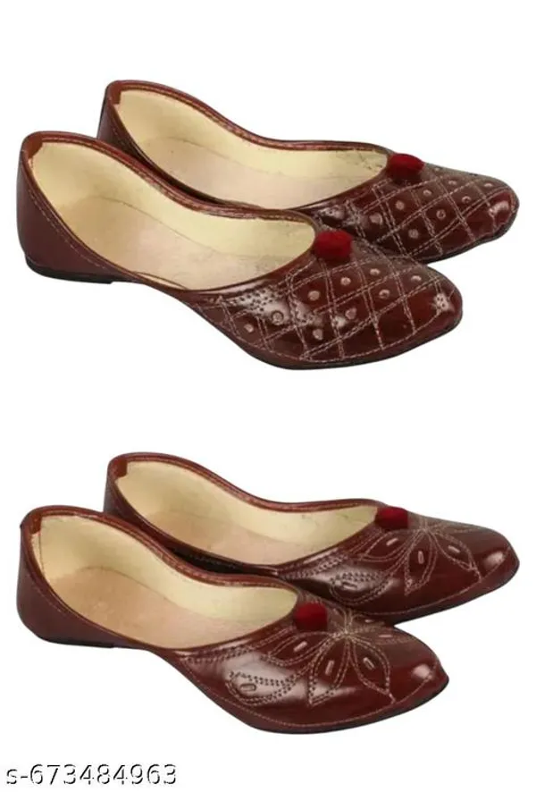 Maroon_Synthetic_Leather_Jutti_For_Women