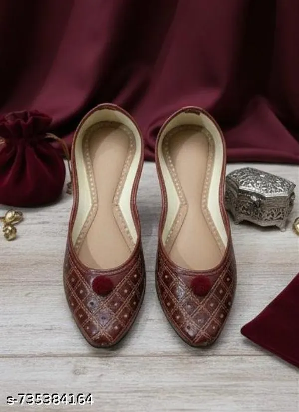 Brown_Synthetic_Leather_Jutti_For_Women