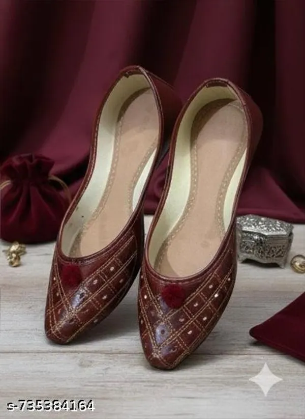 Brown_Synthetic_Leather_Jutti_For_Women