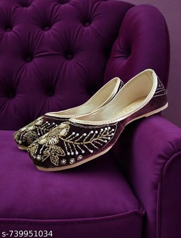 Purple_Synthetic_Leather_Jutti_For_Women