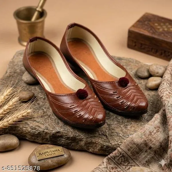Brown_Synthetic_Leather_Jutti_For_Women