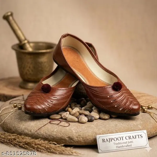 Brown_Synthetic_Leather_Jutti_For_Women