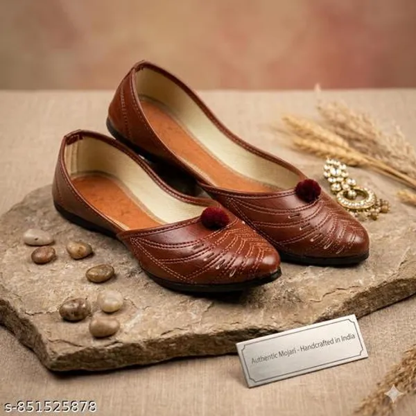 Brown_Synthetic_Leather_Jutti_For_Women