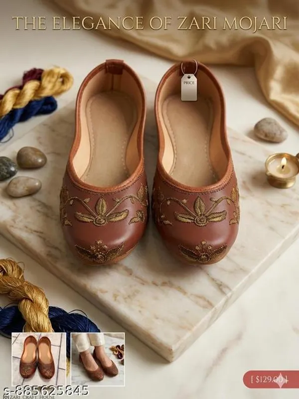 Brown_Synthetic_Leather_Jutti_For_Women