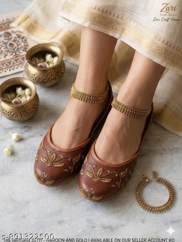 Brown_Synthetic_Leather_Jutti_For_Women