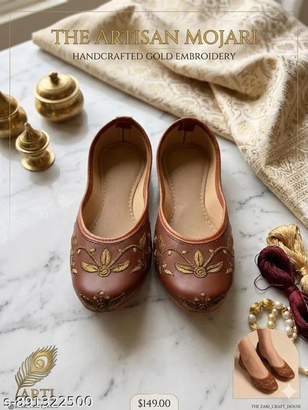 Brown_Synthetic_Leather_Jutti_For_Women