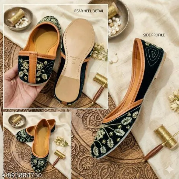 Black_Synthetic_Leather_Jutti_For_Women