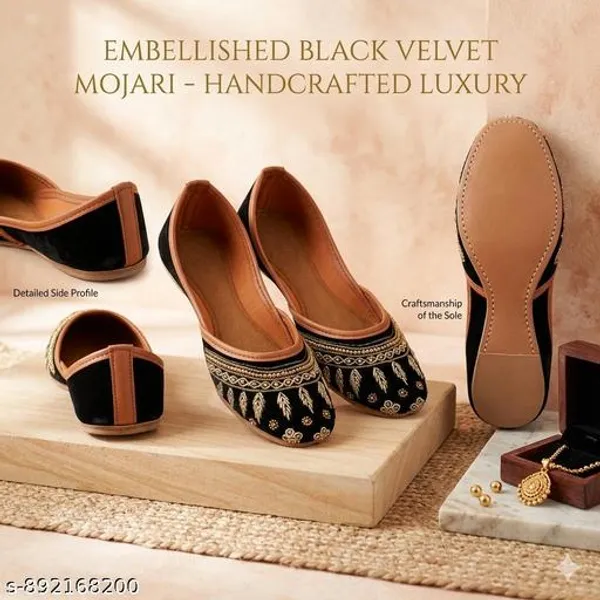 Black_Synthetic_Leather_Jutti_For_Women