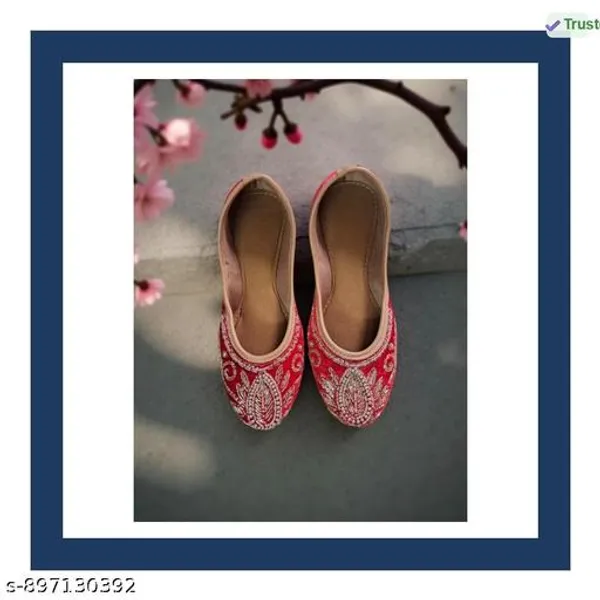 Red_Synthetic_Leather_Jutti_For_Women