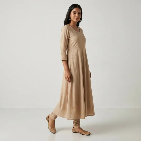 Peach_Synthetic_Leather_Jutti_For_Women