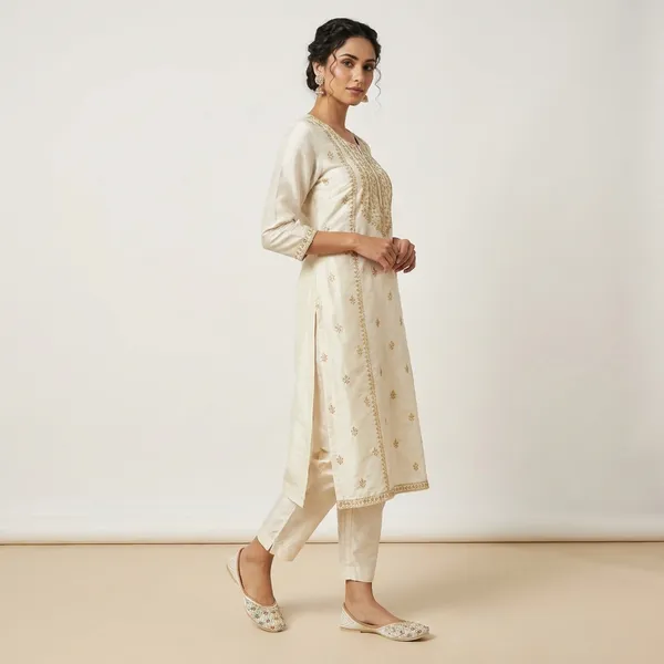 Cream_Synthetic_Leather_Jutti_For_Women