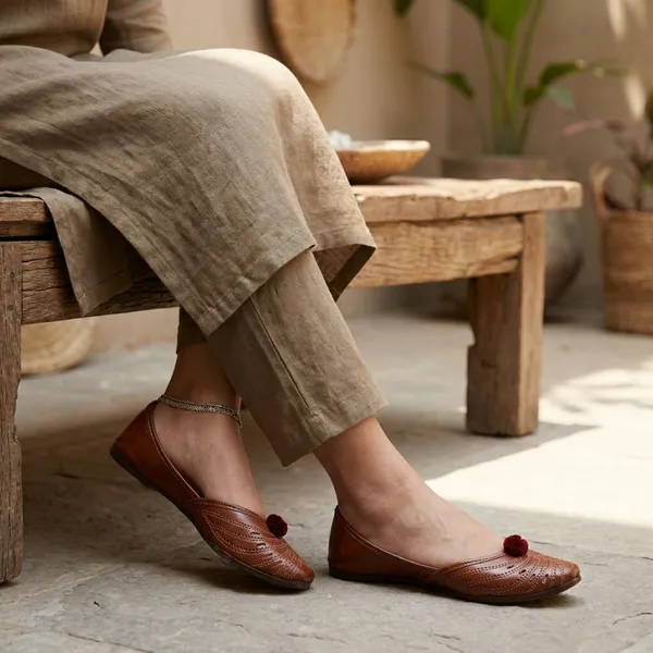 Brown_Synthetic_Leather_Jutti_For_Women