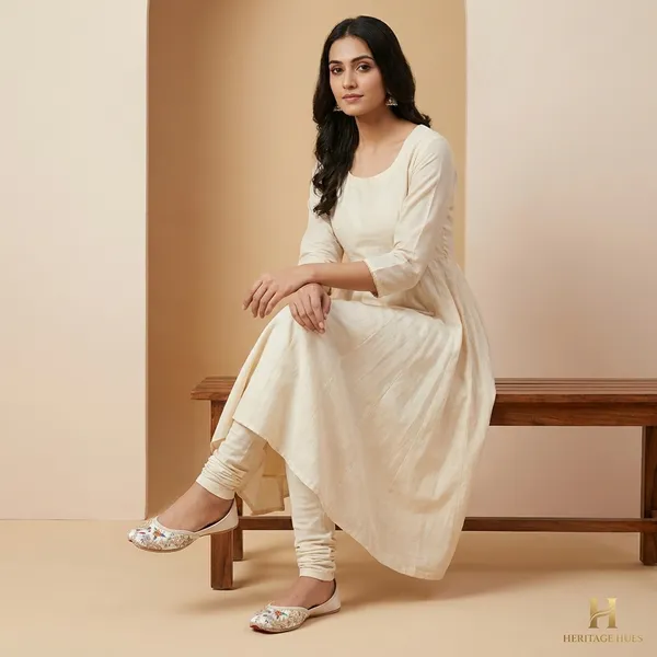White_Synthetic_Leather_Jutti_For_Women