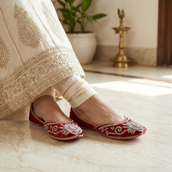 Red_Synthetic_Leather_Jutti_For_Women