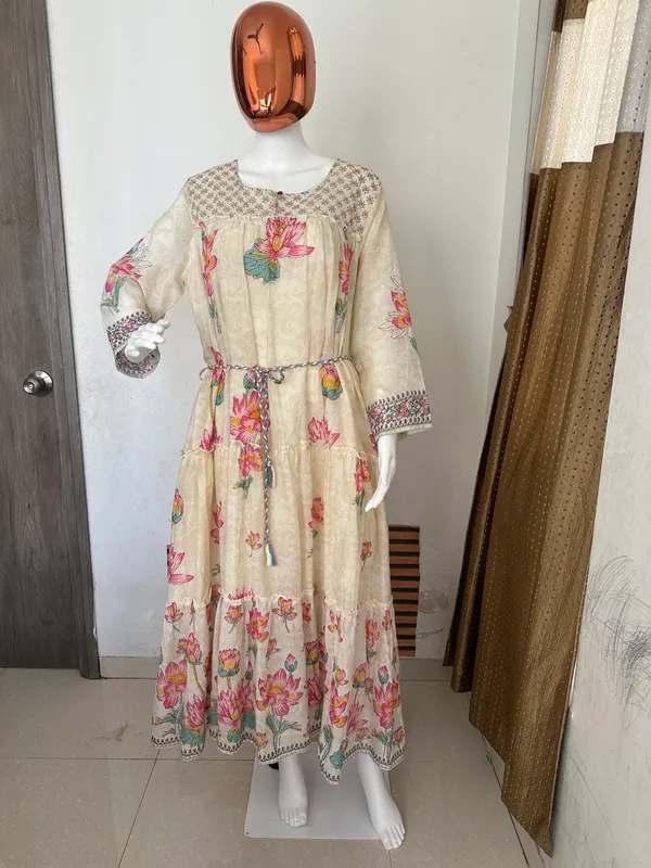 Beige_Cotton_Long_Dress_For_Women