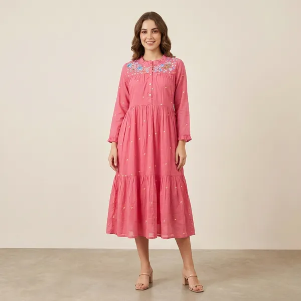 Pink_Cotton_Maxi_Dress_For_Women