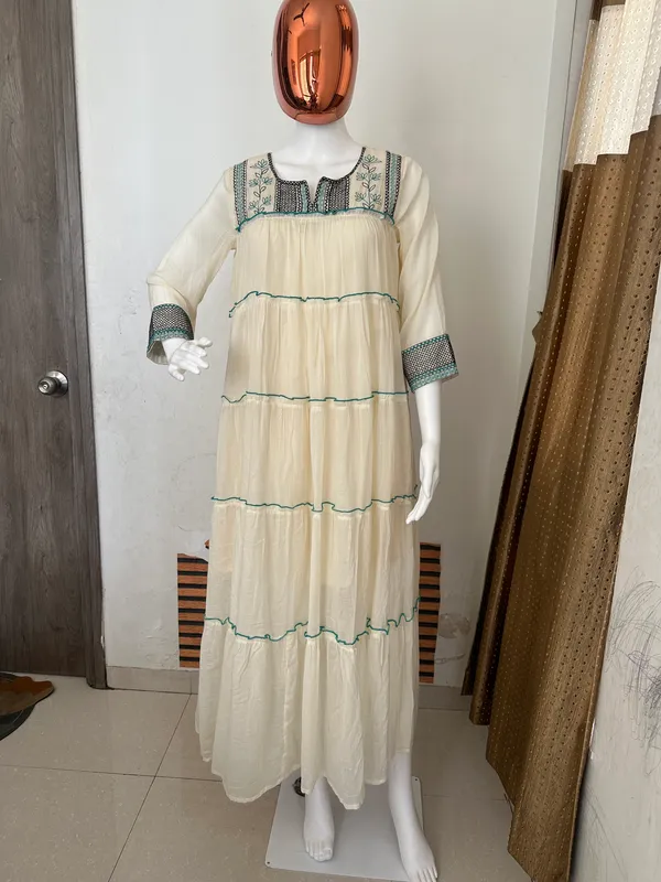 Beige_Cotton_Ethnic_Dress_For_Women