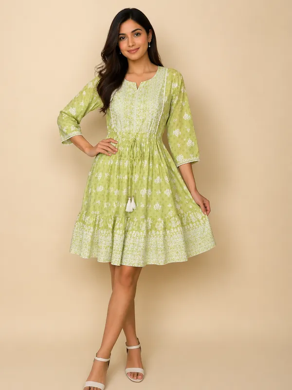 Green_Cotton_Midi_Dress_For_Women