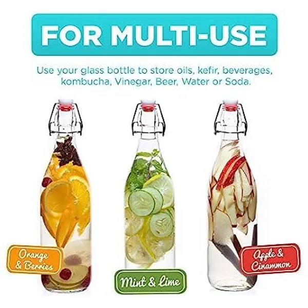 Seiri_Clear_Glass_1_Liter_Flip_Top_Water_Bottle_With_Air_Tight_Cap_Pack_Of_2