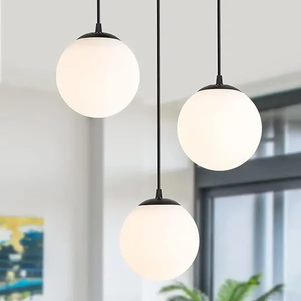 Seiri_White_Globe_Shape_Design_Cluster_Hanging_Lamp_Pendant_Light_Without_Bulb