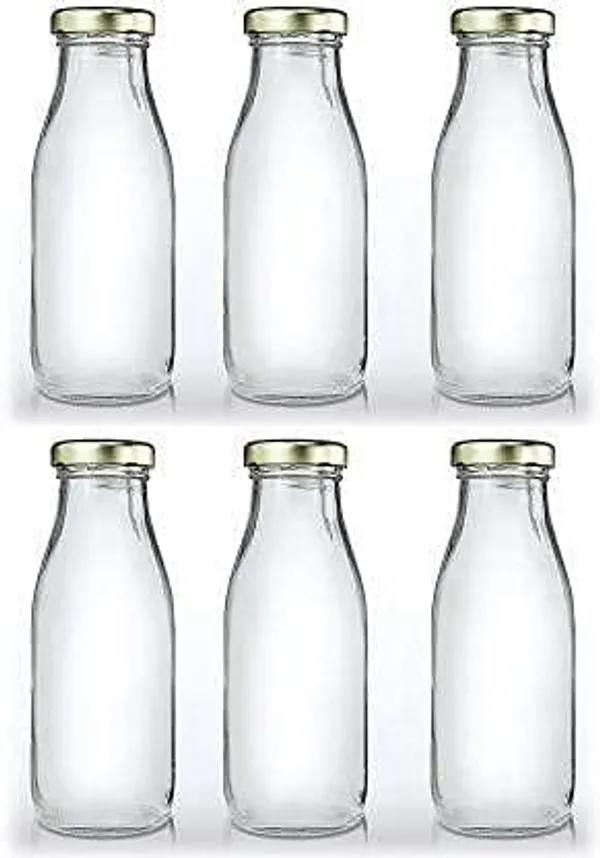 Seiri_300_Ml_Leak_Proof_Glass_Water_Milk_Bottles_Set_Of_6