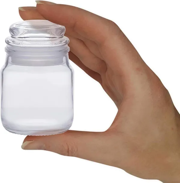Seiri®_100 ml_Glass_Storage_Jar_–_Airtight_Spice,_Masala,_Honey,_Candle_Container_with_Rubberized_Silicone_Lid_for_Kitchen_&_Home