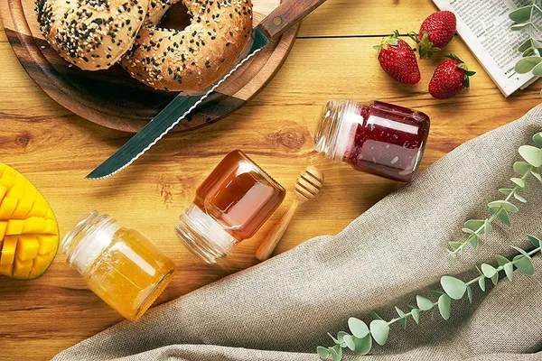 Seiri®_100 ml_Glass_Storage_Jar_–_Airtight_Spice,_Masala,_Honey,_Candle_Container_with_Rubberized_Silicone_Lid_for_Kitchen_&_Home