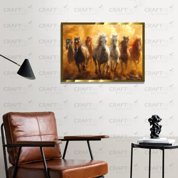 Craftnest_Reflections_Seven_Horses_Vastu_Frame_Running_Horse_Engineered_Wood_Wall_Art_Frame_Suitable_For_Home_Decoration_Bed_Room_Office_Wall_Decor_No_Front_Mirror
