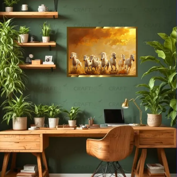 Craftnest_Reflections_Seven_Horses_Vastu_Frame_Running_Horse_Engineered_Wood_Wall_Art_Frame_Suitable_For_Home_Decoration_Bed_Room_Office_Wall_Decor_No_Front_Mirror