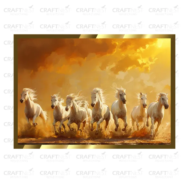 Craftnest_Reflections_Seven_Horses_Vastu_Frame_Running_Horse_Engineered_Wood_Wall_Art_Frame_Suitable_For_Home_Decoration_Bed_Room_Office_Wall_Decor_No_Front_Mirror