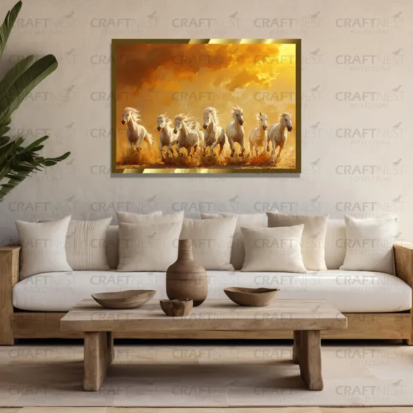 Craftnest_Reflections_Seven_Horses_Vastu_Frame_Running_Horse_Engineered_Wood_Wall_Art_Frame_Suitable_For_Home_Decoration_Bed_Room_Office_Wall_Decor_No_Front_Mirror