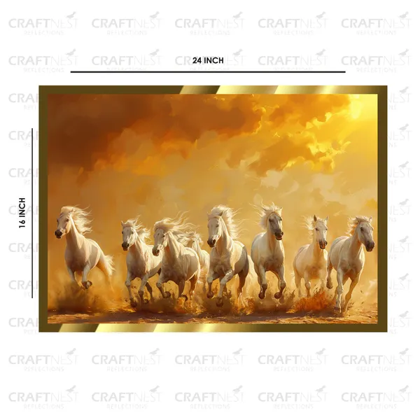 Craftnest_Reflections_Seven_Horses_Vastu_Frame_Running_Horse_Engineered_Wood_Wall_Art_Frame_Suitable_For_Home_Decoration_Bed_Room_Office_Wall_Decor_No_Front_Mirror