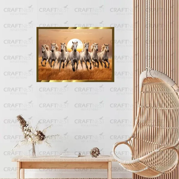 Craftnest_Reflections_Seven_Horses_Vastu_Frame_Running_Horse_Engineered_Wood_Wall_Art_Frame_Suitable_For_Home_Decoration_Bed_Room_Office_Wall_Decor_No_Front_Mirror