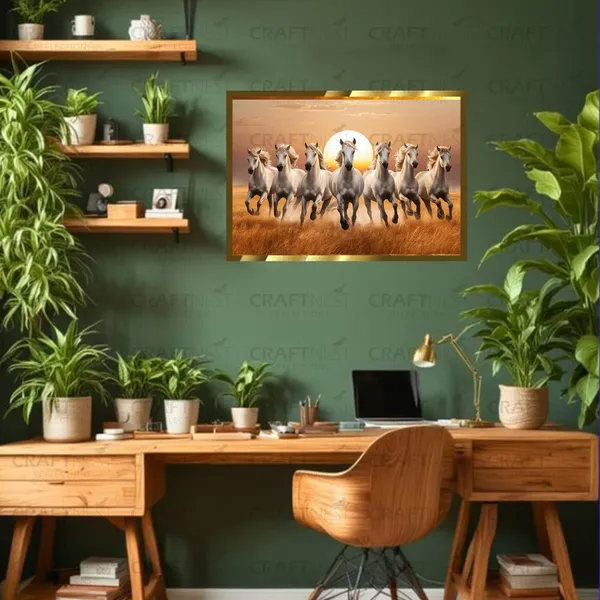 Craftnest_Reflections_Seven_Horses_Vastu_Frame_Running_Horse_Engineered_Wood_Wall_Art_Frame_Suitable_For_Home_Decoration_Bed_Room_Office_Wall_Decor_No_Front_Mirror