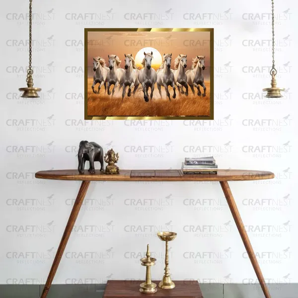 Craftnest_Reflections_Seven_Horses_Vastu_Frame_Running_Horse_Engineered_Wood_Wall_Art_Frame_Suitable_For_Home_Decoration_Bed_Room_Office_Wall_Decor_No_Front_Mirror