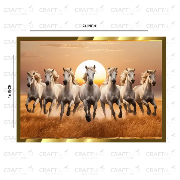 Craftnest_Reflections_Seven_Horses_Vastu_Frame_Running_Horse_Engineered_Wood_Wall_Art_Frame_Suitable_For_Home_Decoration_Bed_Room_Office_Wall_Decor_No_Front_Mirror