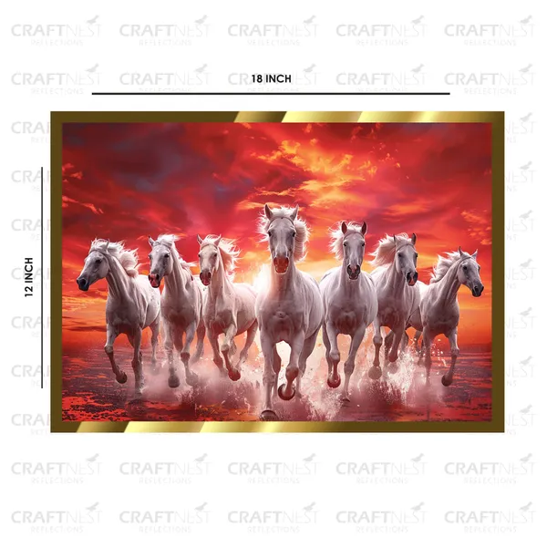 Craftnest_Reflections_Seven_Horses_Vastu_Frame_Running_Horse_Engineered_Wood_Wall_Art_Frame_Suitable_For_Home_Decoration_Bed_Room_Office_Wall_Decor_No_Front_Mirror