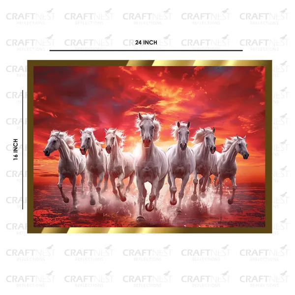 Craftnest_Reflections_Seven_Horses_Vastu_Frame_Running_Horse_Engineered_Wood_Wall_Art_Frame_Suitable_For_Home_Decoration_Bed_Room_Office_Wall_Decor_No_Front_Mirror