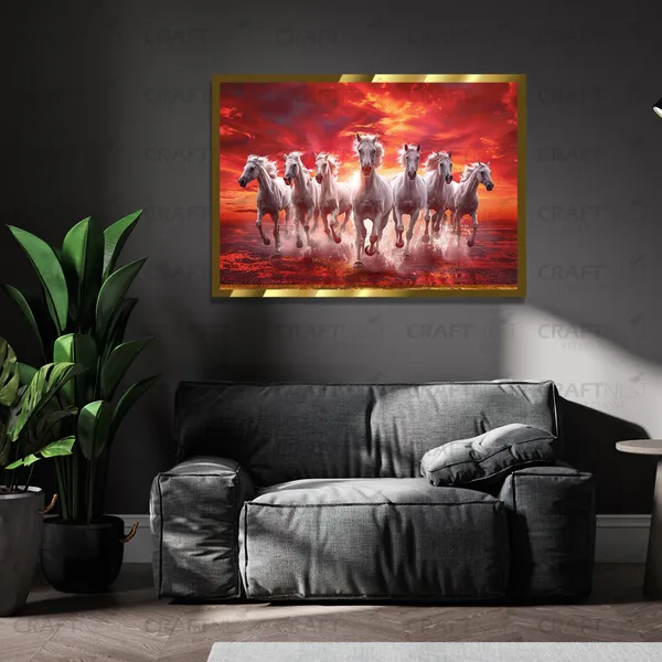 Craftnest_Reflections_Seven_Horses_Vastu_Frame_Running_Horse_Engineered_Wood_Wall_Art_Frame_Suitable_For_Home_Decoration_Bed_Room_Office_Wall_Decor_No_Front_Mirror