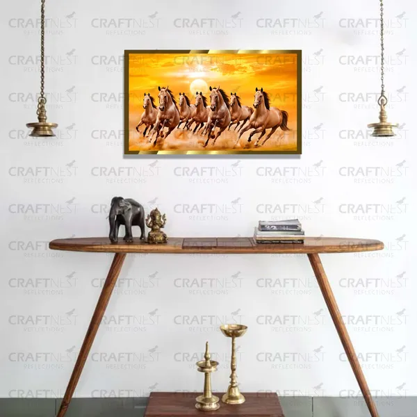 Craftnest_Reflections_Seven_Horses_Vastu_Frame_Running_Horse_Engineered_Wood_Wall_Art_Frame_Suitable_For_Home_Decoration_Bed_Room_Office_Wall_Decor_No_Front_Mirror