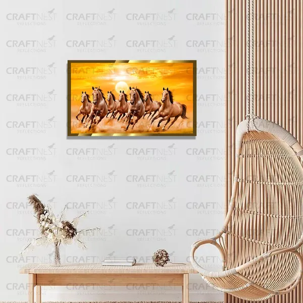 Craftnest_Reflections_Seven_Horses_Vastu_Frame_Running_Horse_Engineered_Wood_Wall_Art_Frame_Suitable_For_Home_Decoration_Bed_Room_Office_Wall_Decor_No_Front_Mirror