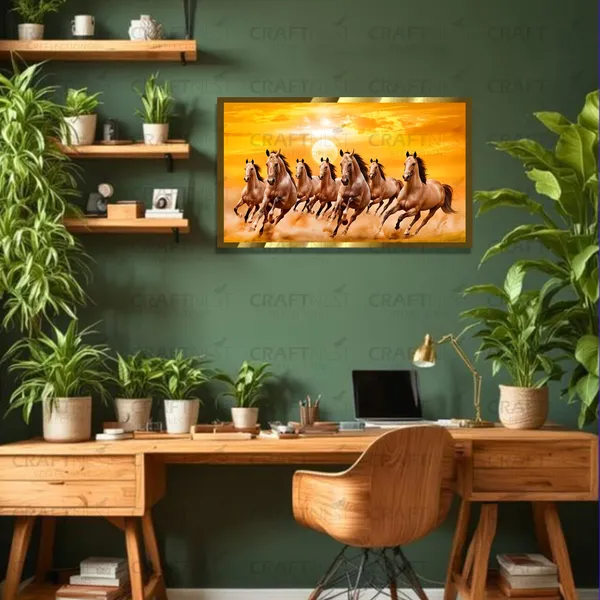 Craftnest_Reflections_Seven_Horses_Vastu_Frame_Running_Horse_Engineered_Wood_Wall_Art_Frame_Suitable_For_Home_Decoration_Bed_Room_Office_Wall_Decor_No_Front_Mirror