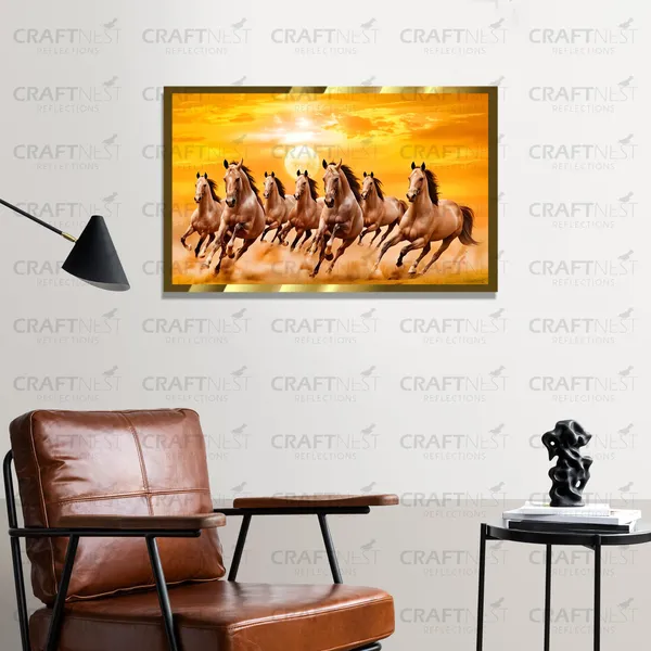 Craftnest_Reflections_Seven_Horses_Vastu_Frame_Running_Horse_Engineered_Wood_Wall_Art_Frame_Suitable_For_Home_Decoration_Bed_Room_Office_Wall_Decor_No_Front_Mirror